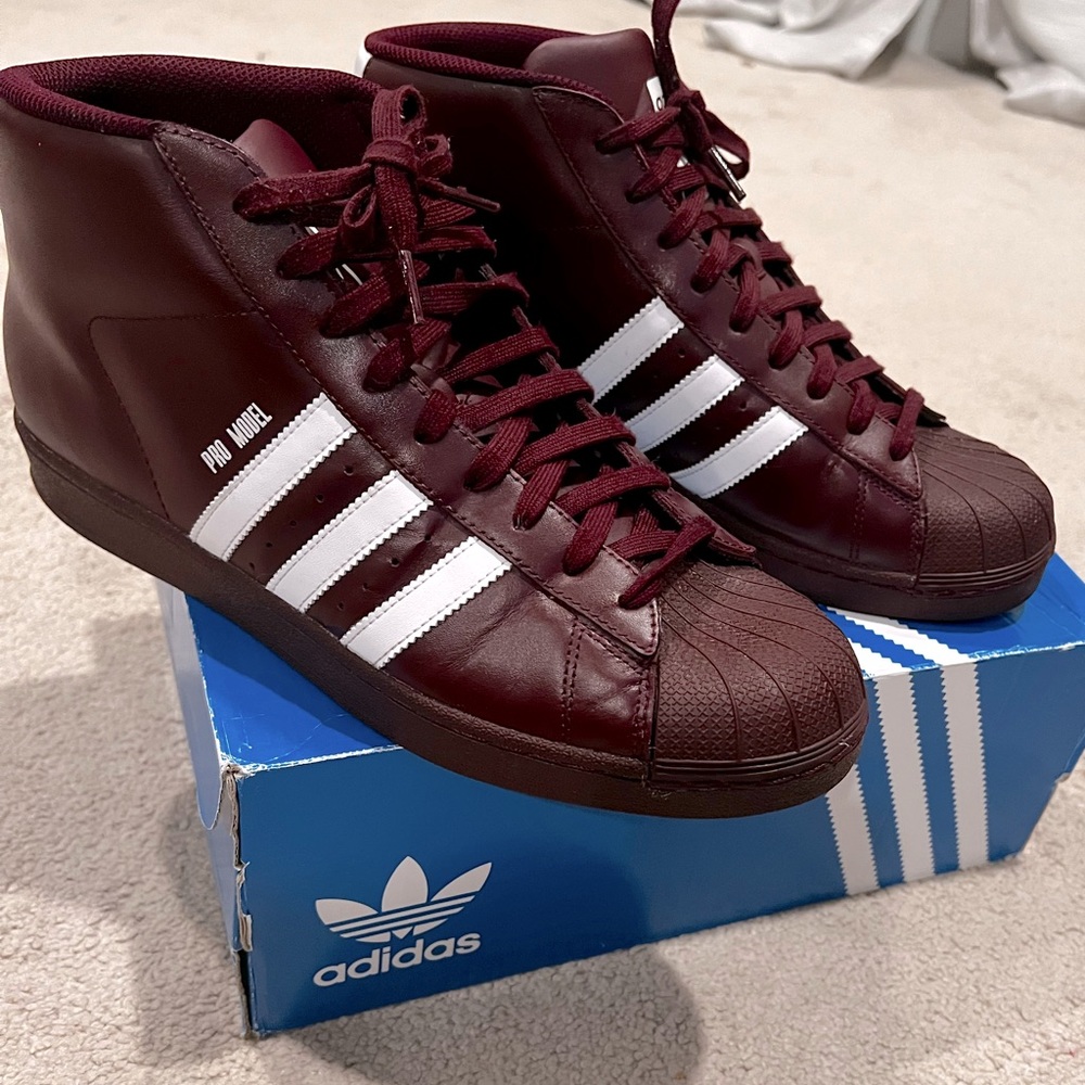 Vintage Pro Model Superstar High Top Adidas Size 11